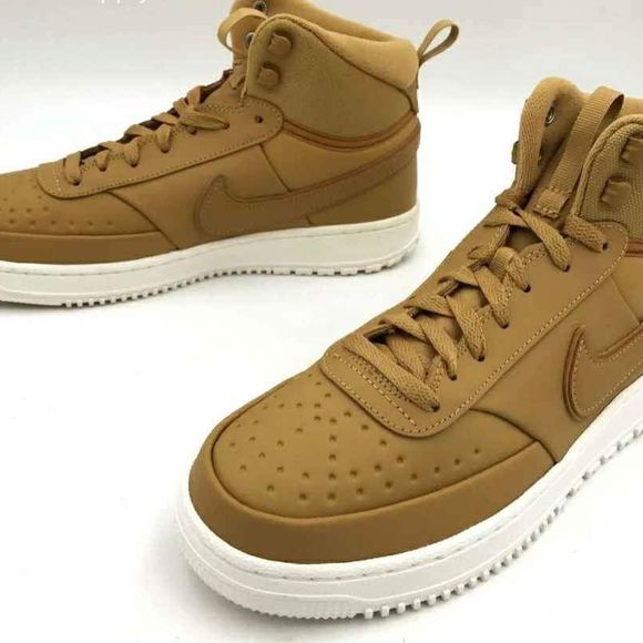 NEW Nike Court Vision Mid Winter \'Elemental Gold\' Men\'s Tan Sneakers - Sz 9.5 main image 7